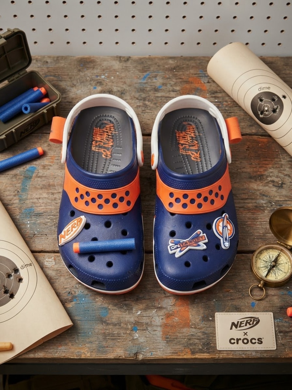 Nerf x Crocs Classic Clogs Men’s Size 6 / Women’s Size 8. Limited Edition.